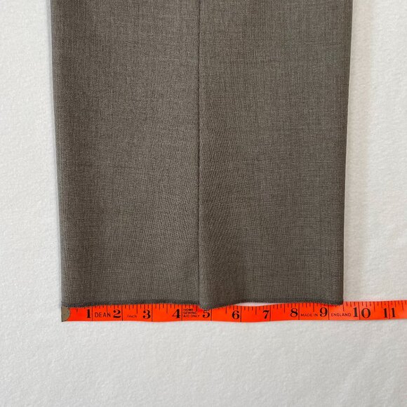 Alvin Valley Auslander Pant Size 10 Gray Straight Leg Wool Stretch Side Zip - Picture 10 of 16